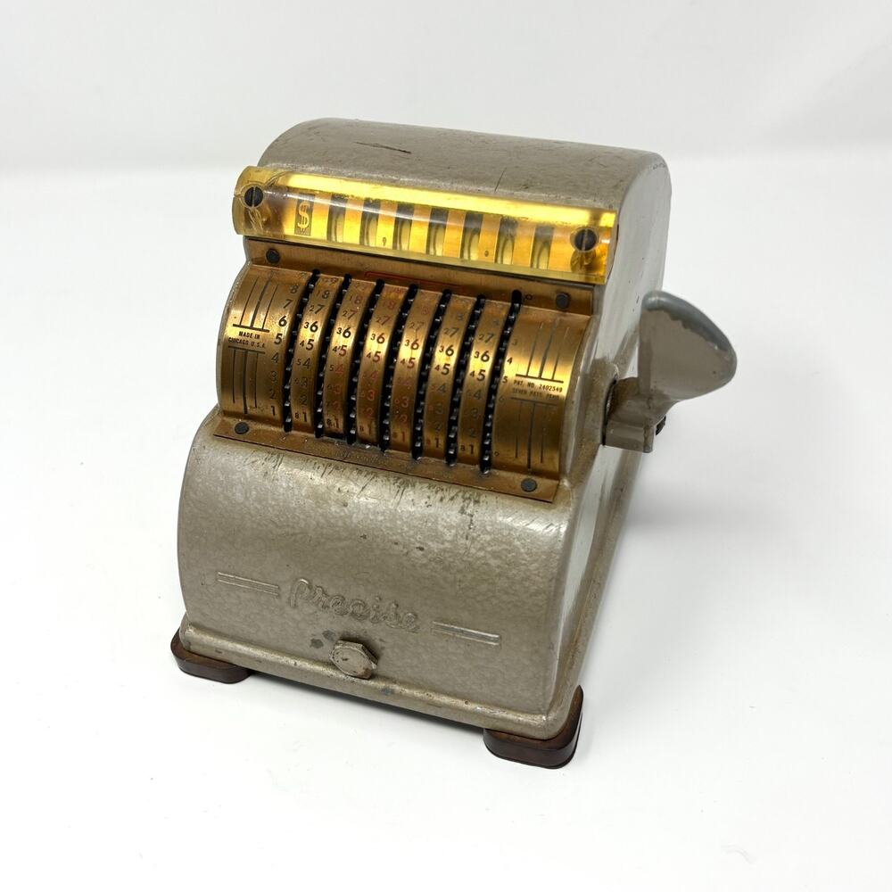 Vintage Precise Mechanical Adding Machine Lever 1940s Chicago Handle Works